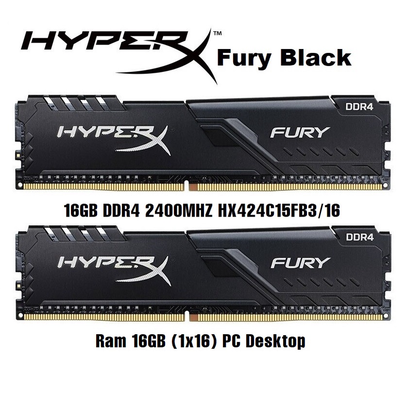 Ram HyperX Fury 16GB 8GB 4GB DDR4 2400MHz Dùng Cho PC Desktop thumbnail