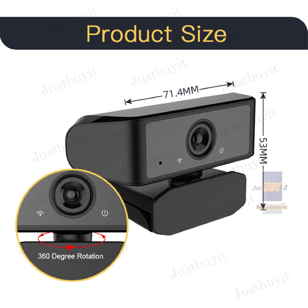 Webcam Hd Usb 2021 1080p Góc Rộng Kèm Micro Hd Phích Cắm Và Sử Dụng Cho Laptop Pc-502