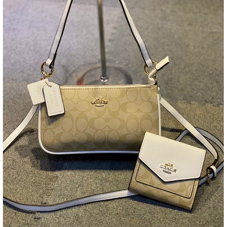 Túi xách nữ Nguyên bộ Coach thuyền kèm ví Fullbox