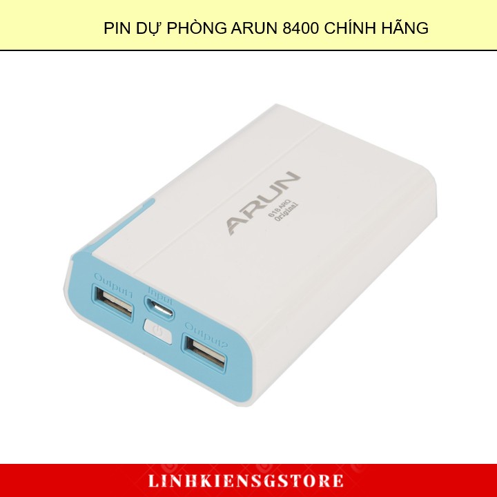 🎀Sạc dự phòng 8400mAH - Pin dự phòng Arun dung lượng 8400 🎀