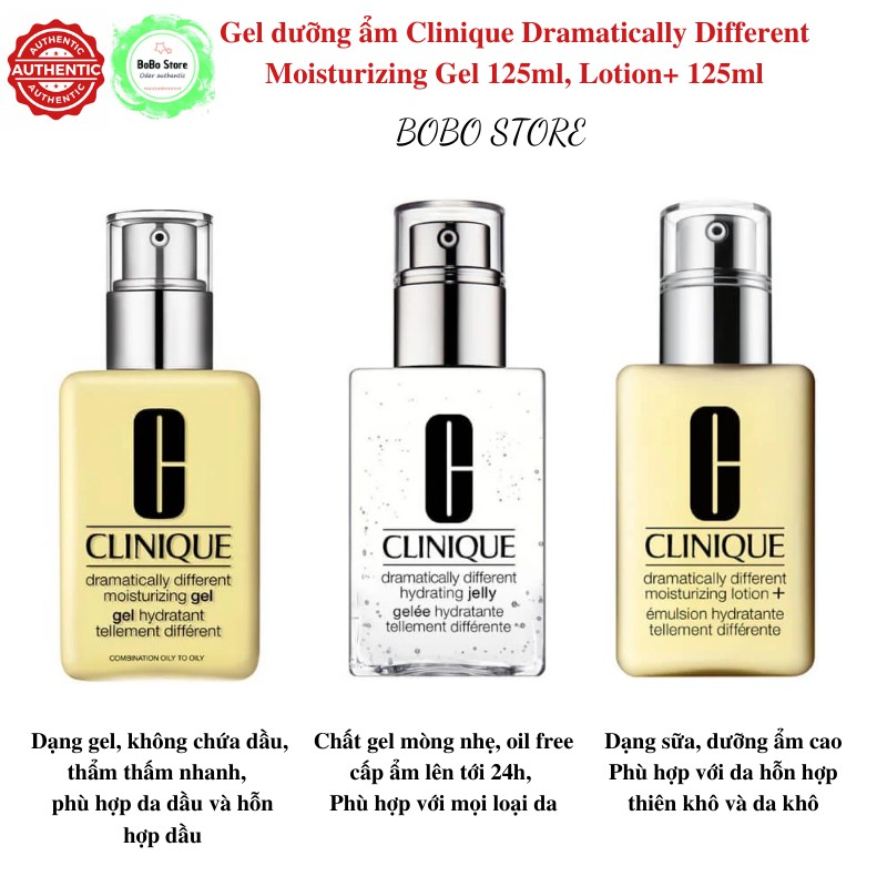 Kem dưỡng ẩm Clinique gel, Clinique lotion, Clinique jelly 125ml