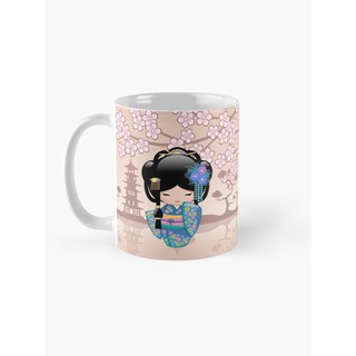 Cốc sứ uống trà cà phê in hình KoKeshi