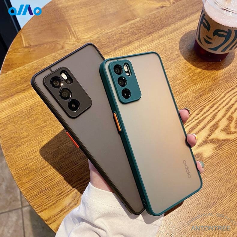 Ốp Điện Thoại Cứng Nhám Chống Rơi Có Khung Bảo Vệ camera Cho OPPO Reno 11 a79 reno 6z 6 reno6 z 5g reno5f