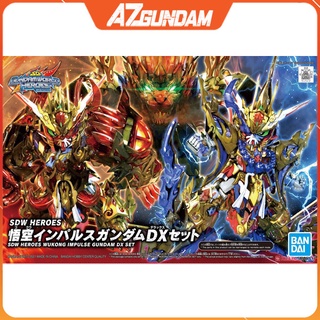 Mô Hình lắp ráp Gundam SD Wukong Impulse DX Set SDW Heroes Đồ Chơi Lắp Ráp Anime Chính hãng Bandai Nhật Bản