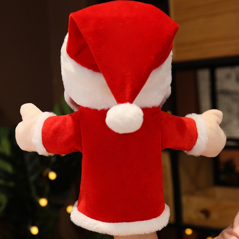 Đồ Chơi Con Rối Đeo Tay Nhồi Bông 3 Kiểu Sáng Tạo Chủ Đề Giáng Sinh