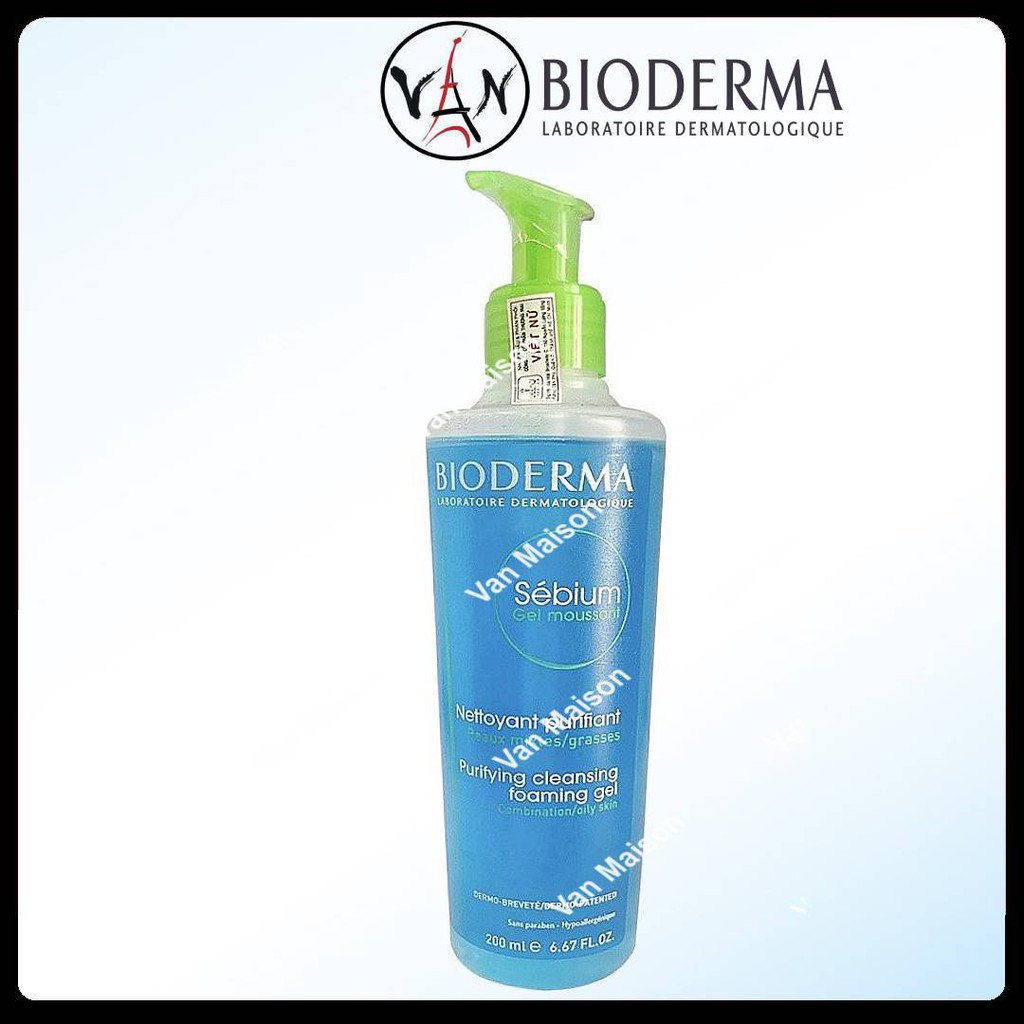 [ Combo Bioderma ] Nước tẩy trang bioderma 500ml, sữa rửa mặt  200ml & nước hoa hồng 200ml dành cho da dầu nhờn mụn