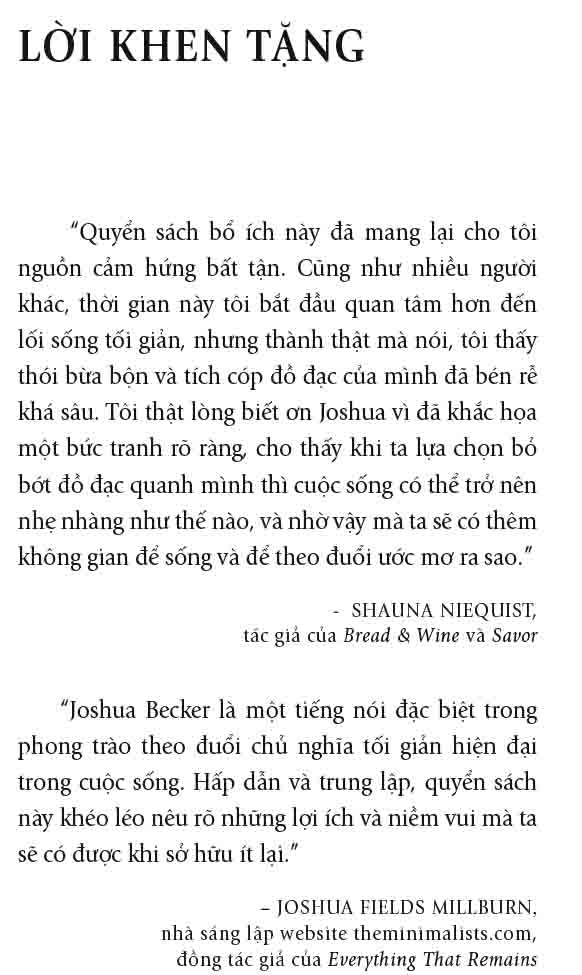 Sách Sống Tối Giản - Kỹ năng sống
