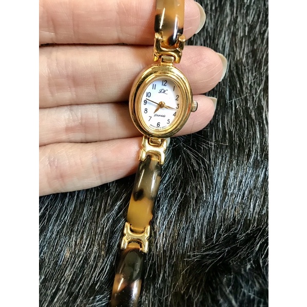 ⌚⌚(Đồng hồ Nữ si- 2nd Thuỵ Nhật)- Lắc tay đồng hồ nữ hiệu DL của Nhật hoạ tiết