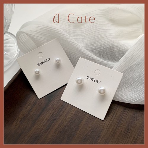 Khuyên tai ngọc trai nhân tạo Basic chuôi bạc s925 - Acute