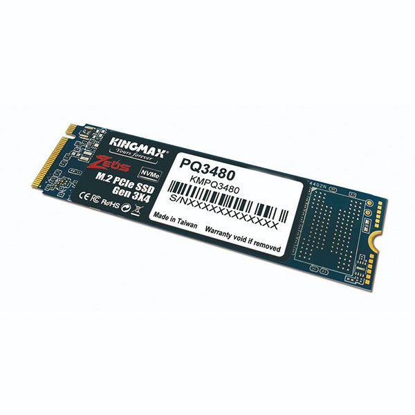 Ổ SSD 128GB Kingmax M.2 2280 PCIe NVMe Gen3x4 PQ3480 (Đọc 1800MBps_Ghi 550MBps) - Hàng chính hãng