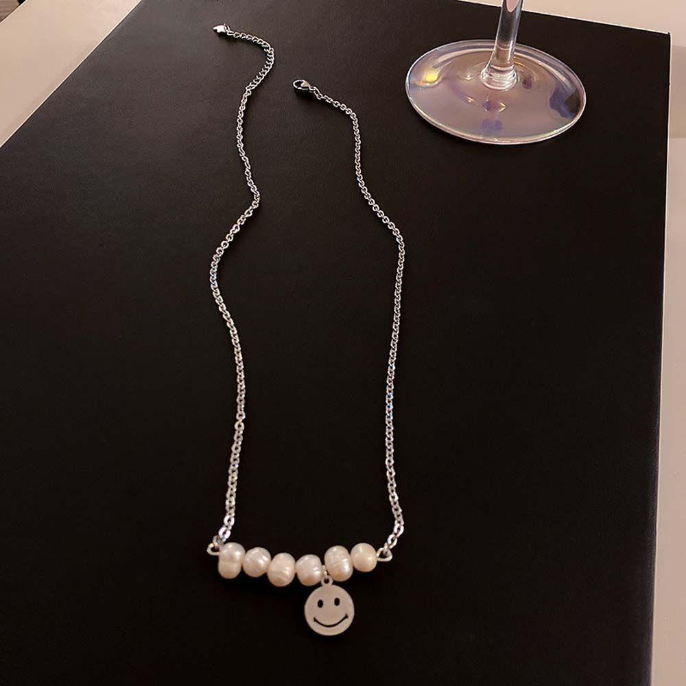Vòng cổ Choker Mặt Cười Dễ Thương Phong Cách Vintage Thanh Lịch Dành Cho Nữ