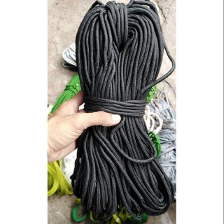 Dây dù tròn màu đen kích cỡ 6li