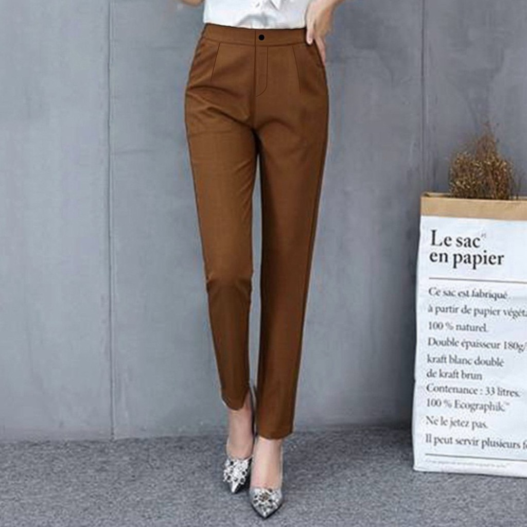Quần baggy nữ chất liệu vitet loại 1 hàng đẹp dáng chuẩn cạp cao có 6 màu