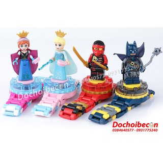 Đồ chơi Đồng hồ lắp ráp dạng Lego các nhân vật hoạt hình cho bé trai và bé gái