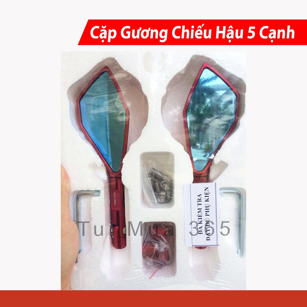 Cặp Gương Chiếu Hậu 5 Cạnh Model REAR MIRROR