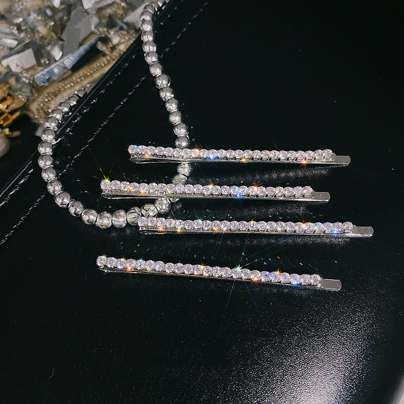 Bộ kẹp tóc đính đá zircon sang trọng thời trang dành cho nữ