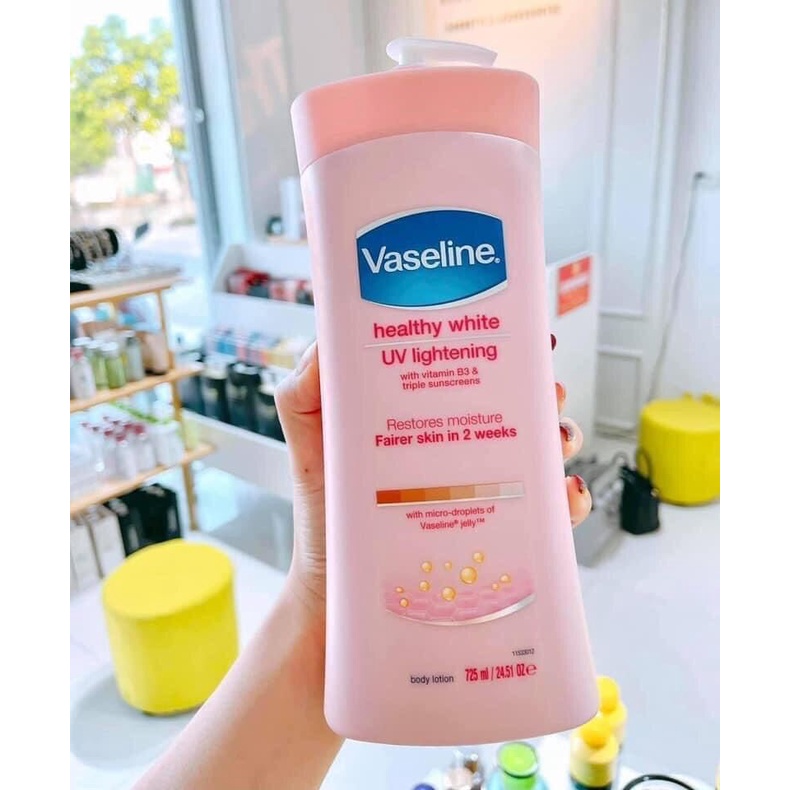 (FREESHIP)Sữa Dưỡng Thể Vaseline Làm Sáng Da 725ml