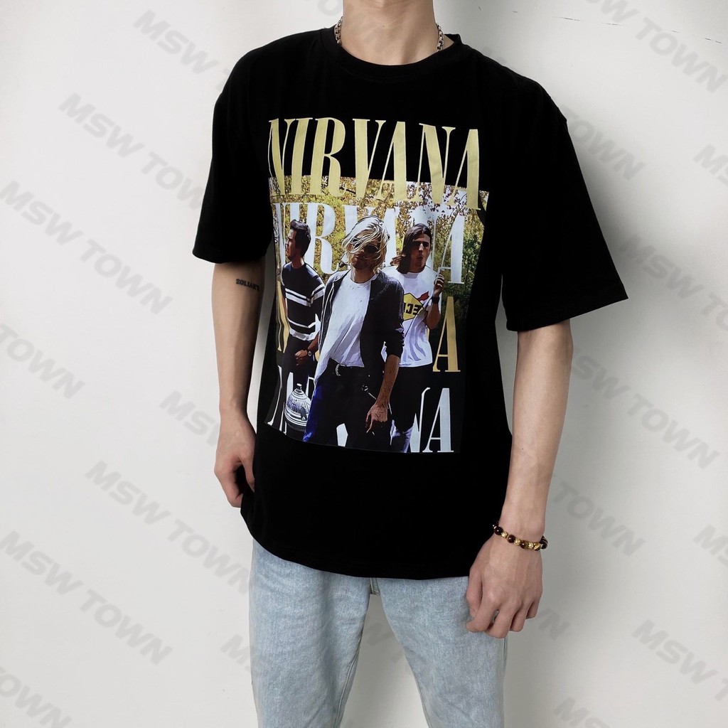 Áo thun in hình Three Boys Nirvana Tee cao cấp , áo phông T shirt nam nữ unisex , MSW Town