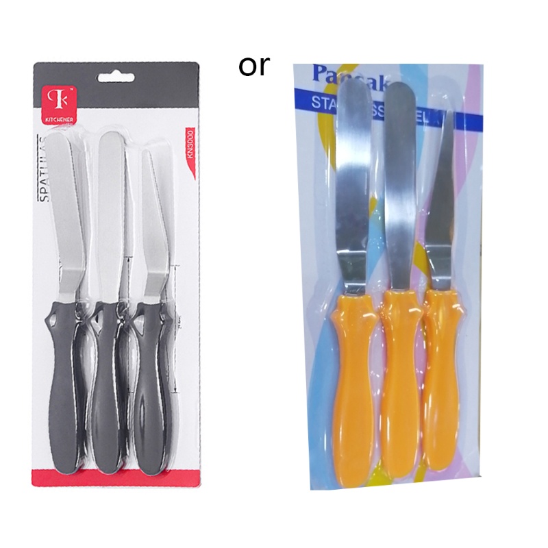 Set 3 Dao Chà Láng Bánh Kem Bằng Thép Không Gỉ