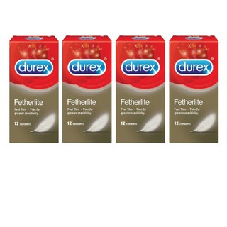 Combo 4 hộp bao cao su durex fetherlite - 48 cái -cam kết hàng chất lượng tốt