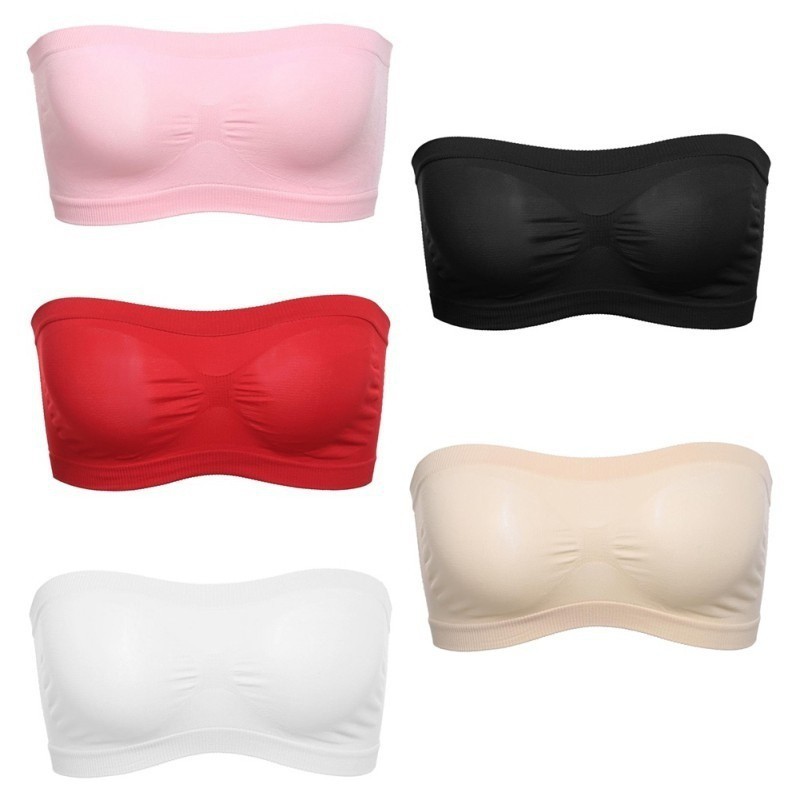 Áo ngực ống có mút đệm êm ái với thiết kế lỗ thoáng khí sau lưng thoải mái cho nữ | BigBuy360 - bigbuy360.vn