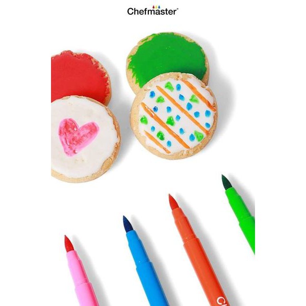Bộ bút màu vẽ thực phẩm/ bánh quy - Chefmaster