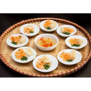 Set 10 Chén bánh bèo bi, Chén sứ bánh bèo nhỏ, nước tương, Chén muối tiêu