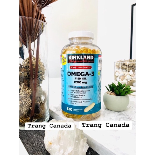 Dầu cá omega3 1200mg - 330 viên của Kirkland Canada