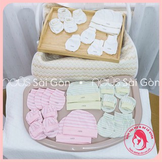 Set 2 mũ , bao chân , bao tay nous dành cho bé sơ sinh