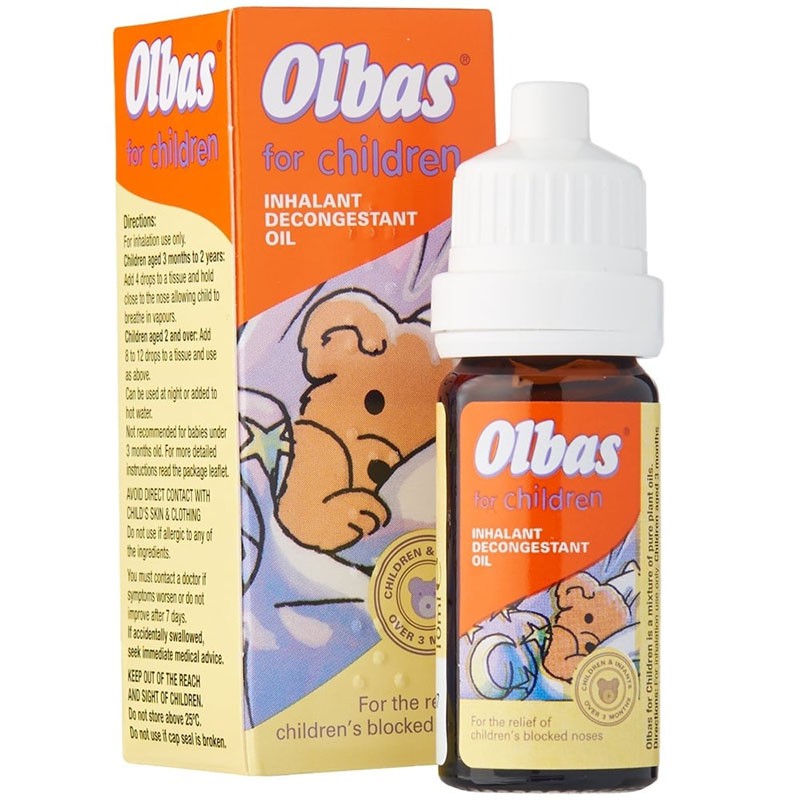 Tinh dầu  Olbas Olbas For Children  cho trẻ từ 3 tháng lọ 12ml