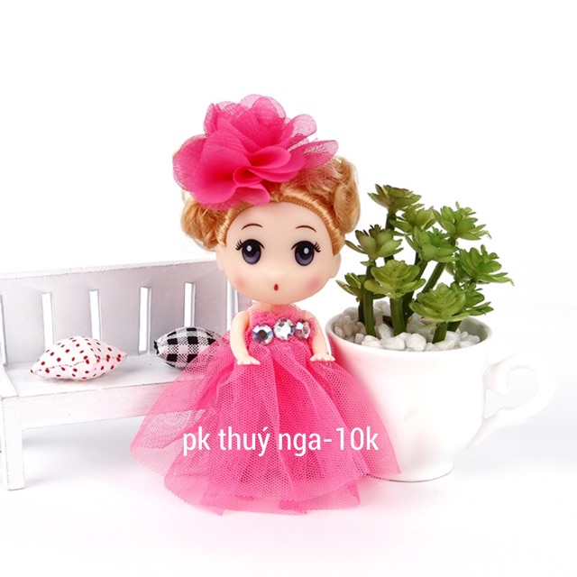 BÚP BÊ ĐỘI NƠ 12CM TRANG TRÍ BÁNH KEM