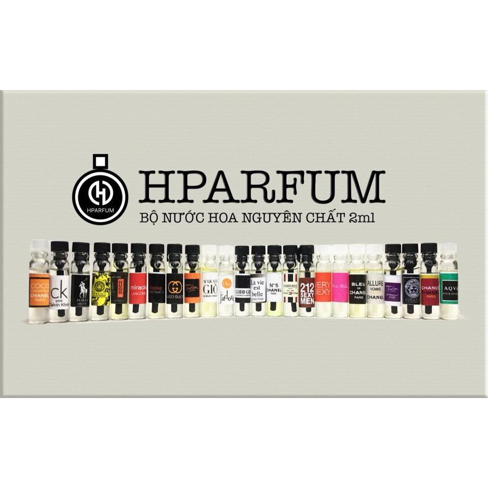 Bộ 26 Chai Tinh Dầu Thơm Pháp Hparfum Mini - Mùi Siêu Sang Chảnh