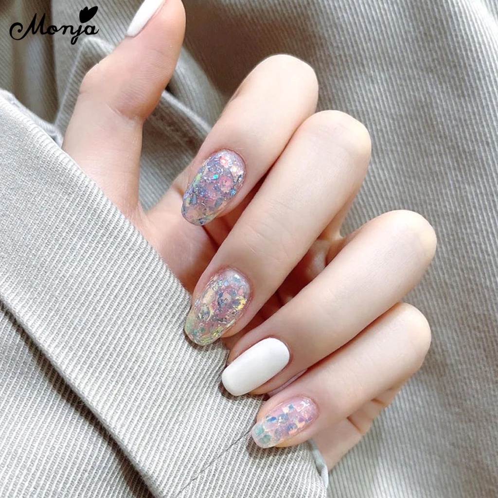 MONJA Bột Kim Tuyến Lục Giác Trang Trí Móng Tay