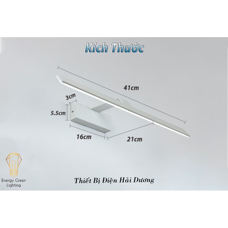 Đèn soi tranh- Đèn rọi gương Led Model A33 41/58cm 8w/10w 3 Chế Độ Ánh Sáng - Energy Green Lighting - Bảo hành 12 tháng