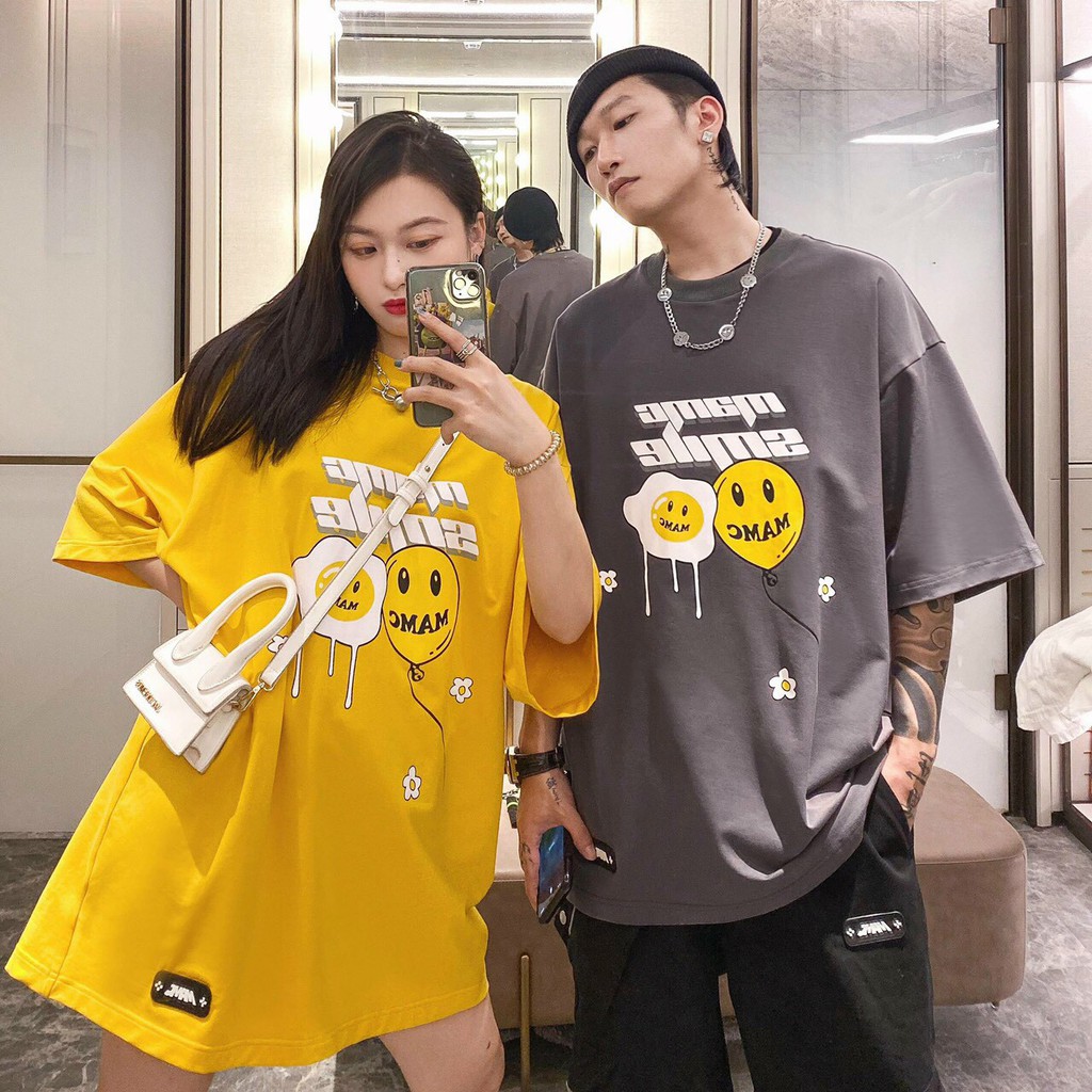 Áo Thun Tay Lỡ Unisex - Áo Thun Nam Nữ Form Rộng MAMC 2 Màu Siêu Hot - LP.STORE