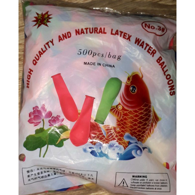 Sét 500 cái bóng nước mini số 3 nhiều màu