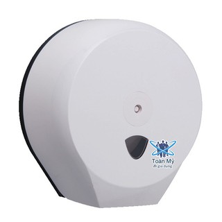 Hộp đựng giấy vệ sinh cuộn lớn, công nghiệp treo, gắn tường QM-202 - Nhựa ABS, đựng giấy 700GRAM