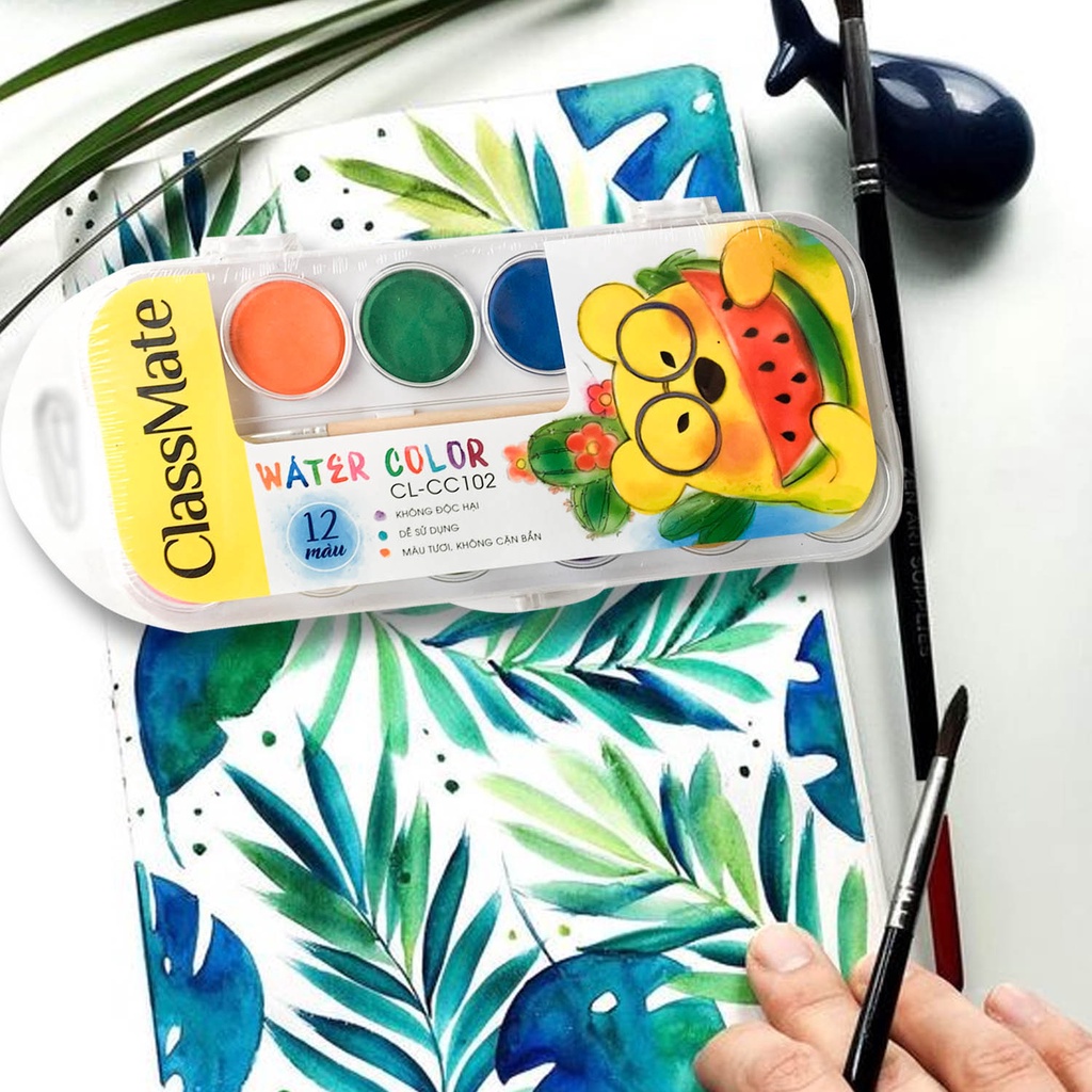 CLASSMATE-NHS12: MÀU NƯỚC BỘ 12 MÀU CL-CC102