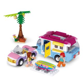 Sluban M38-B0606 Bộ lắp ráp xe cắm trại bãi biển (281pcs)