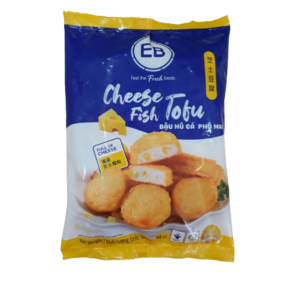 Đậu phụ phomai Malaysia đậu hũ cá phô mai EB đậu hủ cheese fish tofu ăn lẩu nướng viên thả lẩu Haidilao