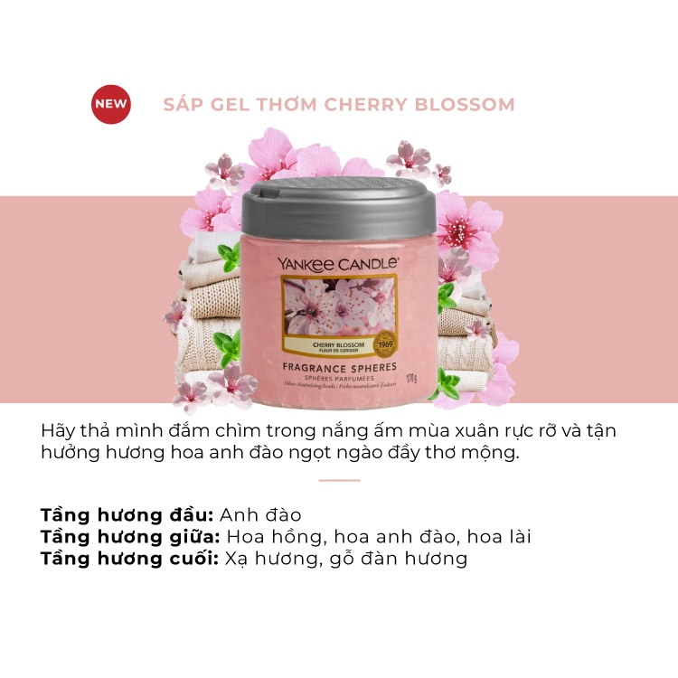 Sáp Gel Thơm Yankee Candle - Cherry Blossom (170g)