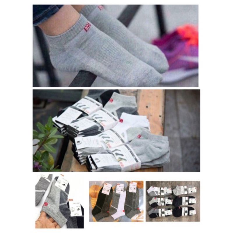 Bó 5 đôi tất nam cổ ngắn