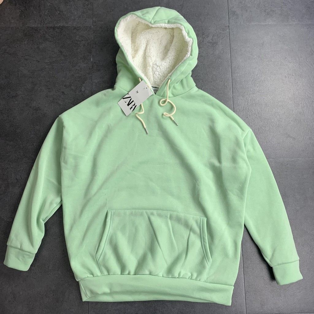 Aó hoodie nam nữ,Hoodie nỉ bông trơn mũ lót lông unisex, zing store