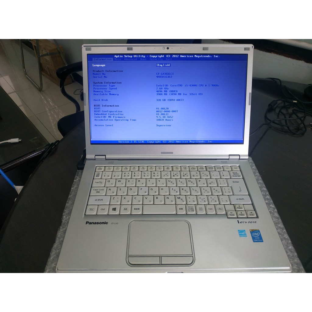 Laptop Panasonic CF-LX3, i5-4300U, RAM 8GB - BH 6 tháng. | BigBuy360 - bigbuy360.vn