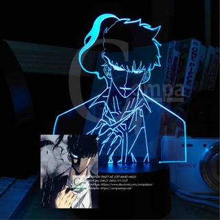 [ẢNH SHOP TỰ CHỤP] Đèn Ngủ  Solo Leveling Sung Jin-Woo Type 01 ASLL0101 16 màu sắc, quà tặng độc đáo, quà tặng sinh nhật