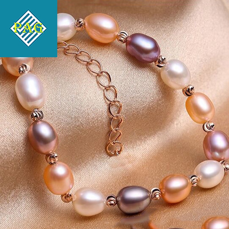 Lắc Tay Trai, Chuỗi Vòng Tay Pearl Nước Ngọt AAA