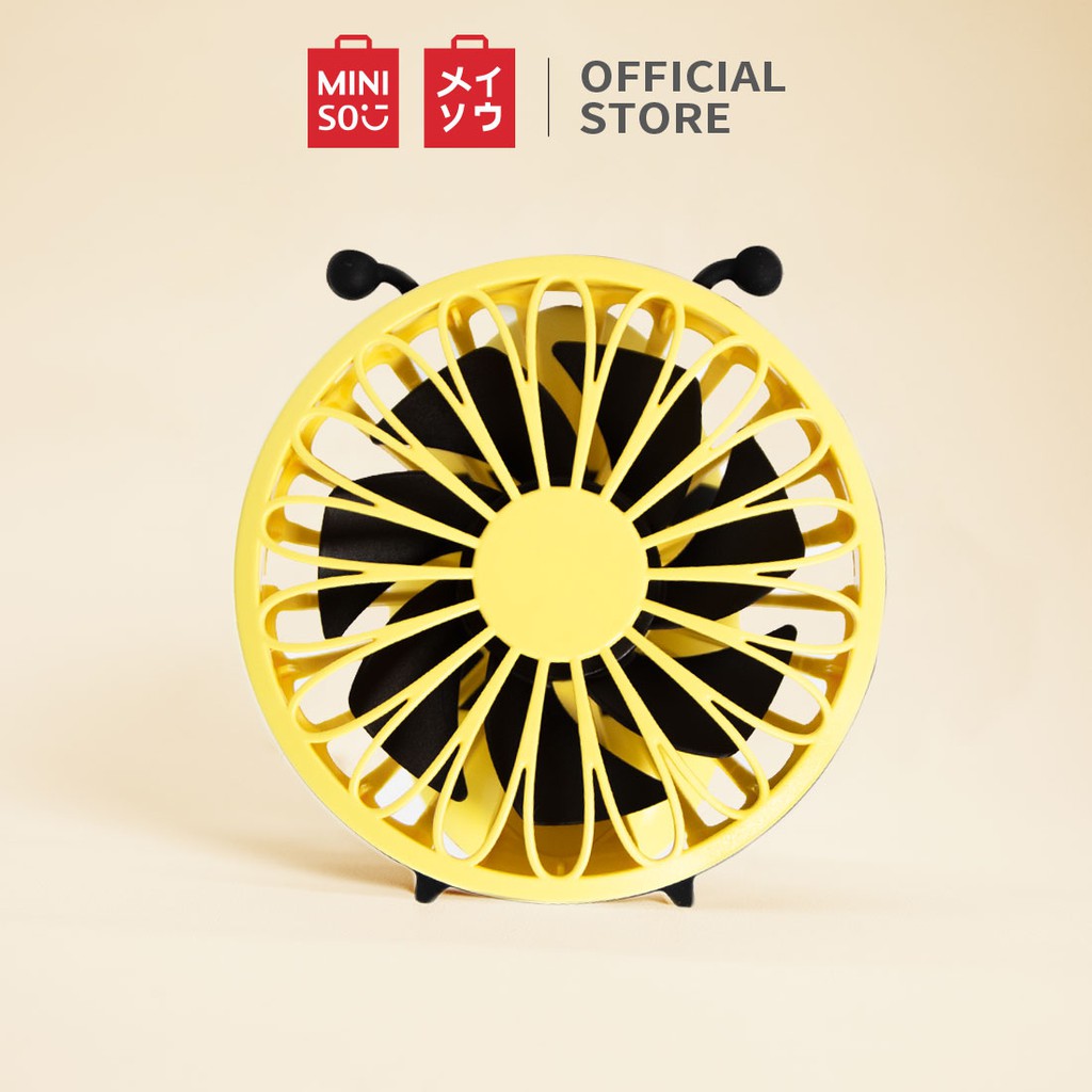 Quạt cầm tay mini dễ thương làm mát dịp ngoài trời/ văn phòng/ du lịch Miniso | BigBuy360 - bigbuy360.vn