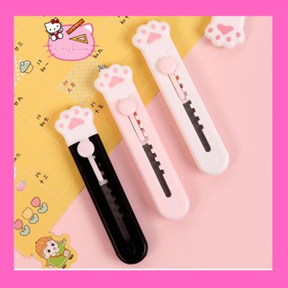 Dao dọc giấy mini hình chân mèo dễ thương