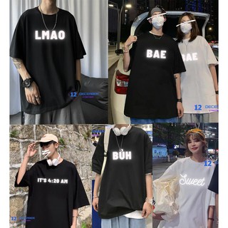 SALE | Áo thun PHẢN QUANG Unisex Form rộng Tay Lỡ Nam Nữ | Trend - Độc - Chất | Áo phông oversized 12 December