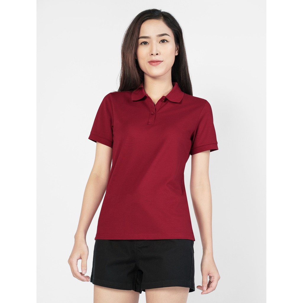 [Combo] Áo polo nữ CANIFA vải lascote spandex + 2 đôi tất thể thao